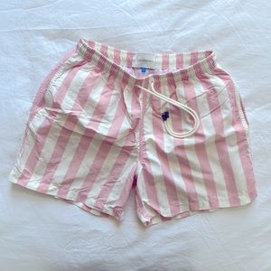 Solid & Striped Lined Swim Trunks